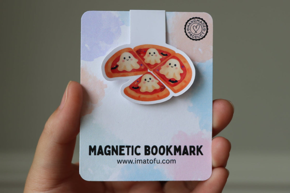 Spooky Slice Pizza Magnetic Bookmark