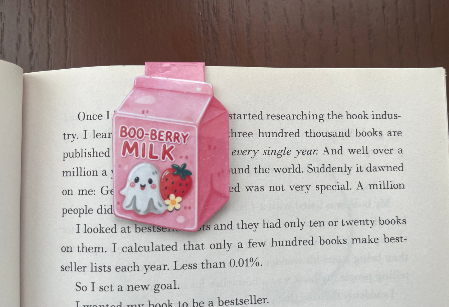 Boo-Berry Milk Magnetic Bookmark