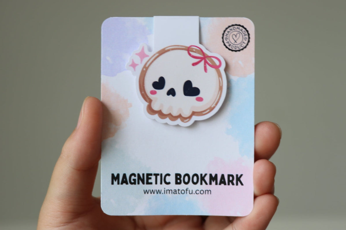 Skull Sugar Cookie Magnetic Bookmark