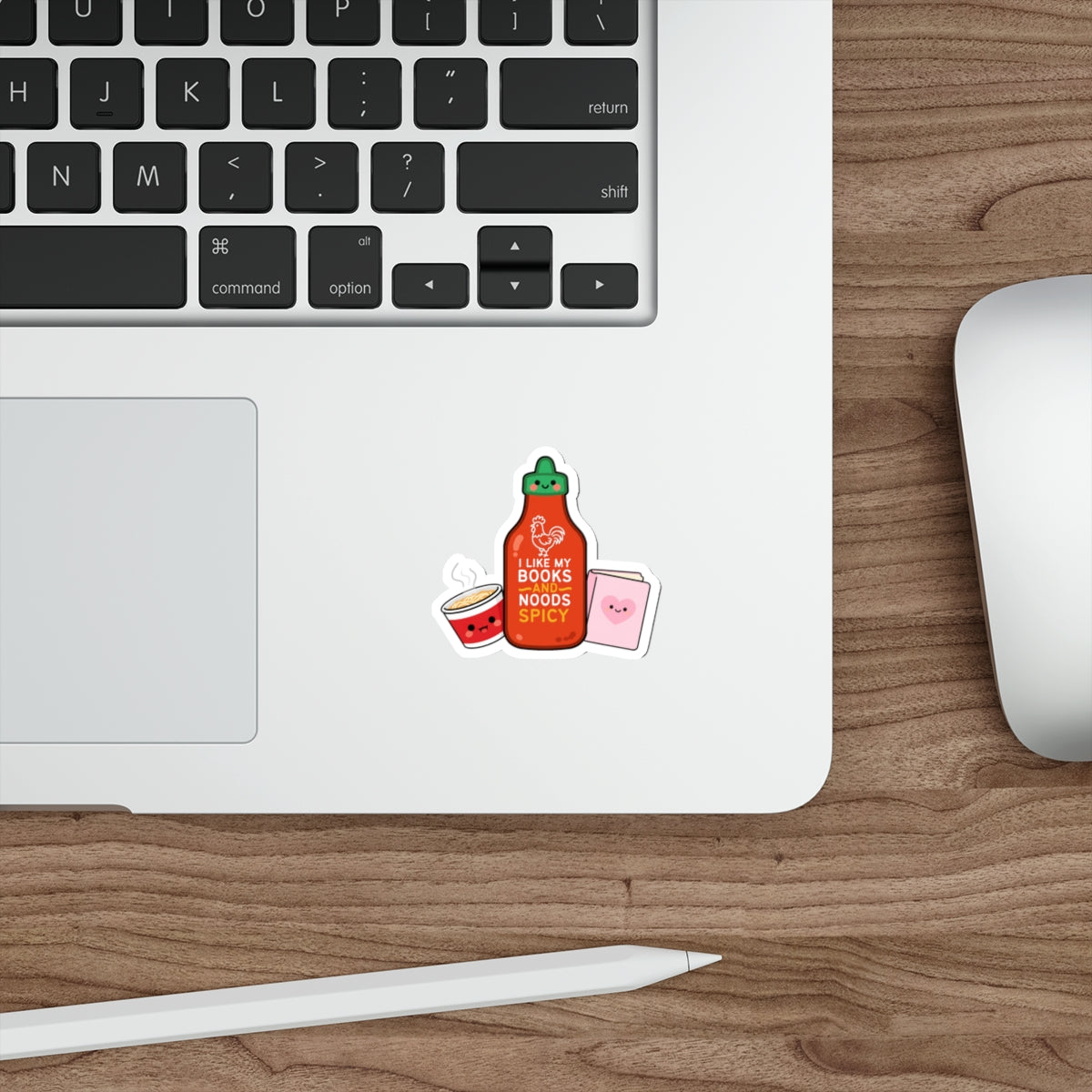 Spicy Kawaii Sticker - "Books & Noods"