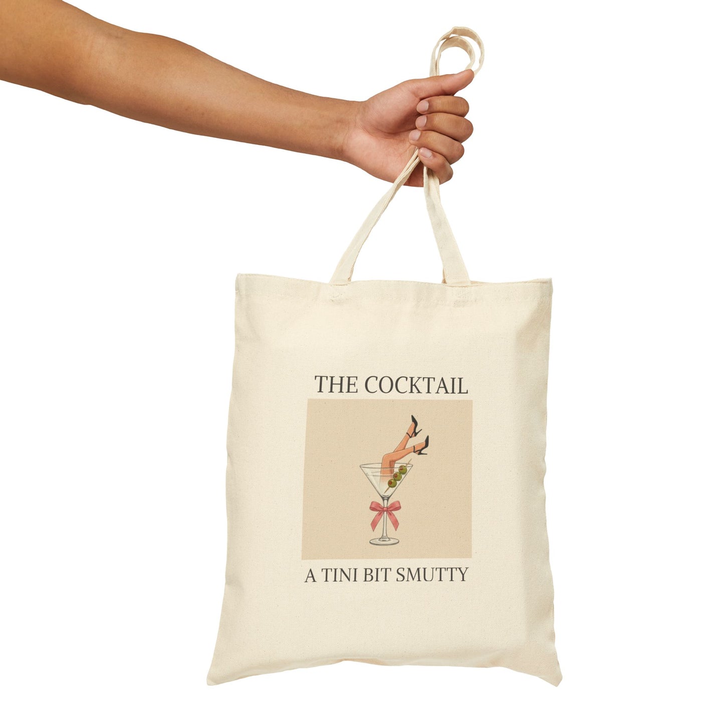 The Cocktail: "A Tini Bit Smutty" Canvas Tote Bag