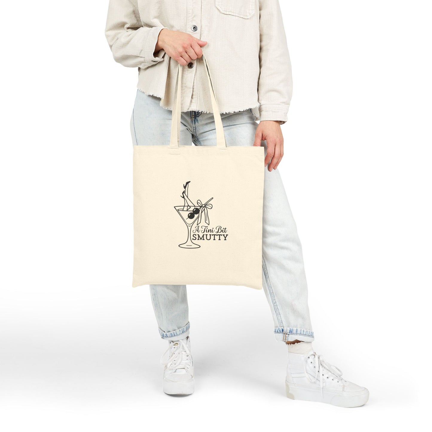 Smut Reader Cotton Canvas Tote Bag — "A Tini Bit Smutty" Cocktail