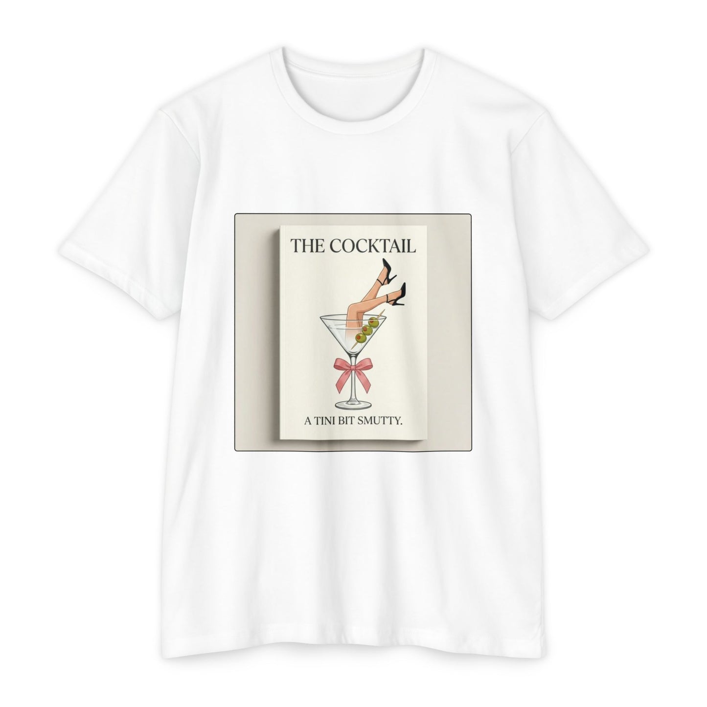 Vintage Cocktail Print "A Tini Bit Smutty” T-shirt