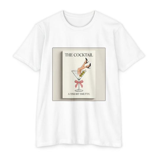 Vintage Cocktail Print "A Tini Bit Smutty” T-shirt
