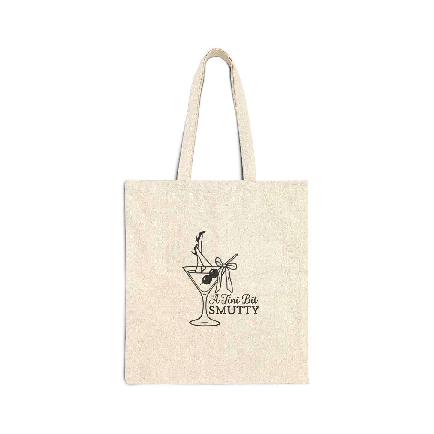 Smut Reader Cotton Canvas Tote Bag — "A Tini Bit Smutty" Cocktail