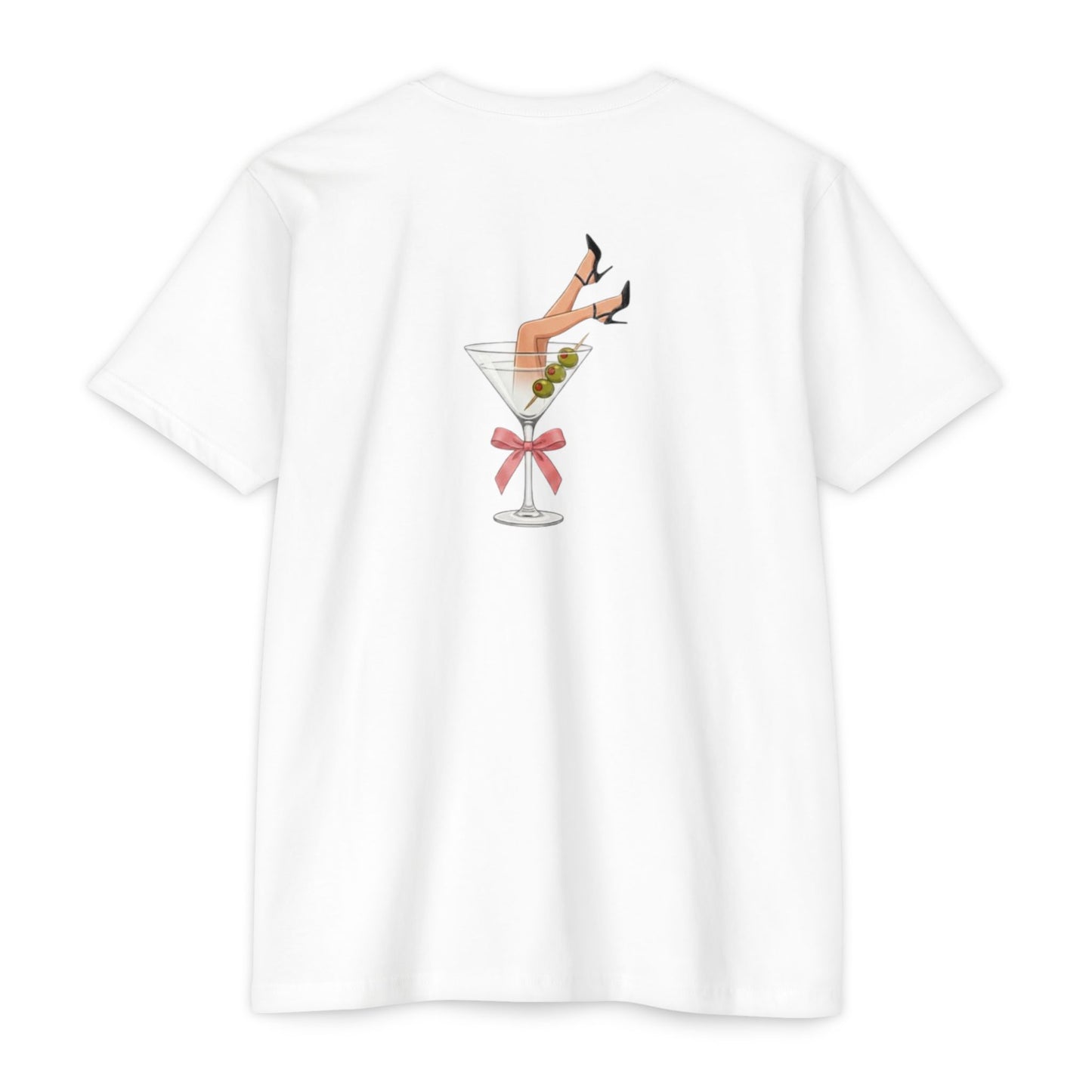 A Tini Bit Smutty Tee - Retro Pinup Martini Graphic T-shirt