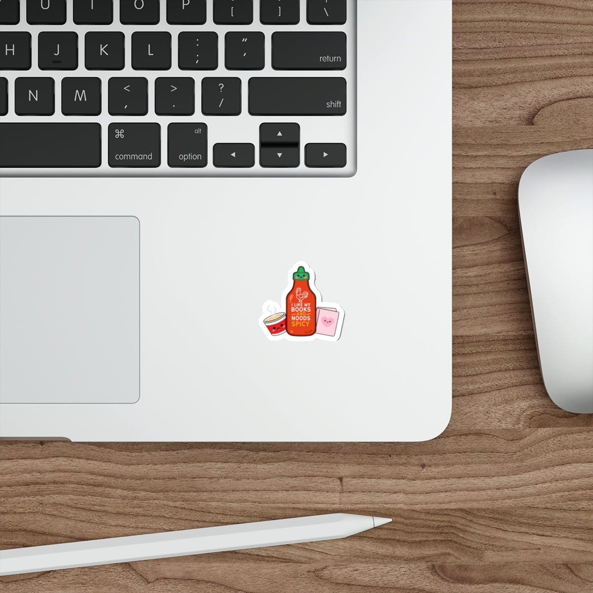 Spicy Kawaii Sticker - "Books & Noods"