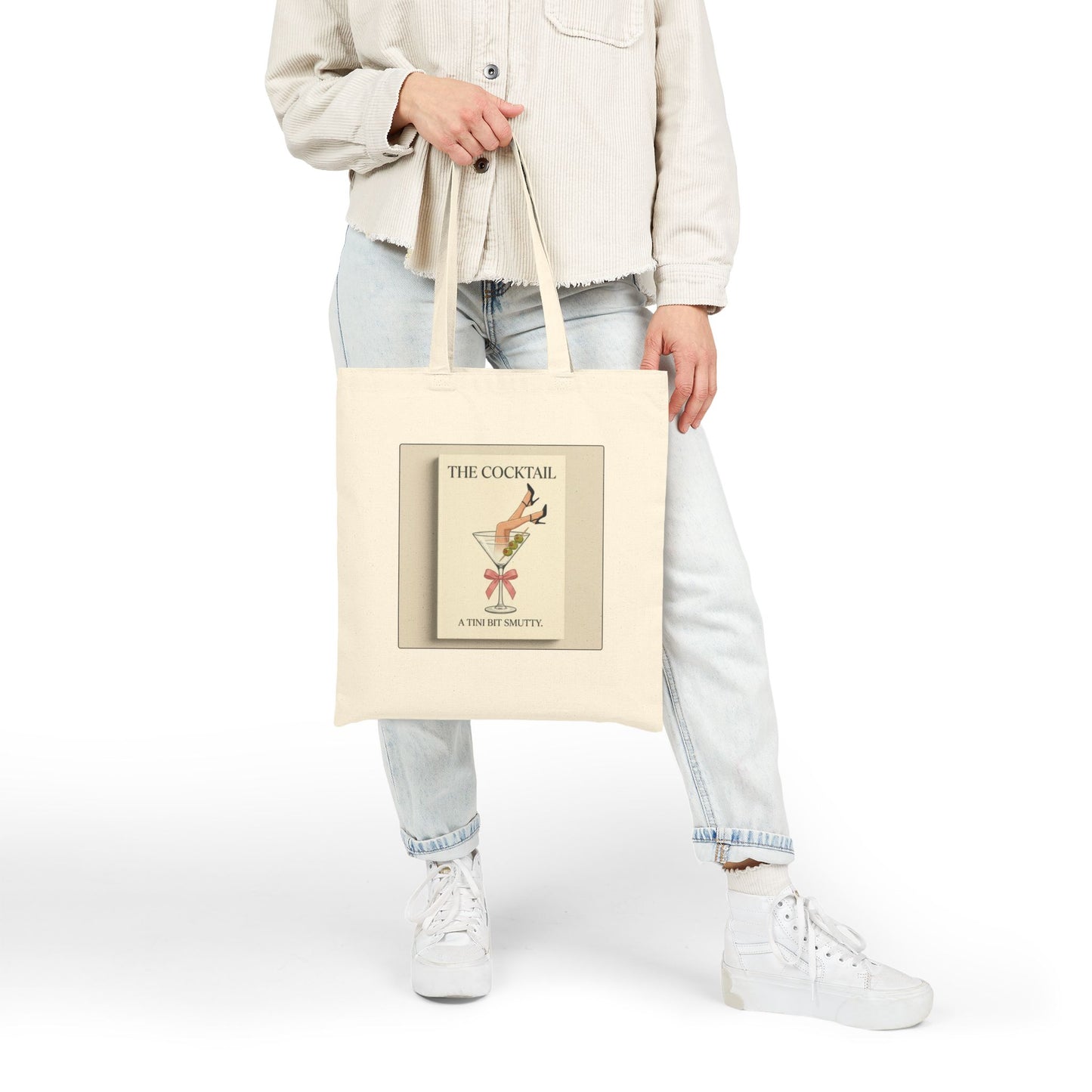 The Cocktail "A Tini Bit Smutty" Canvas Tote Bag