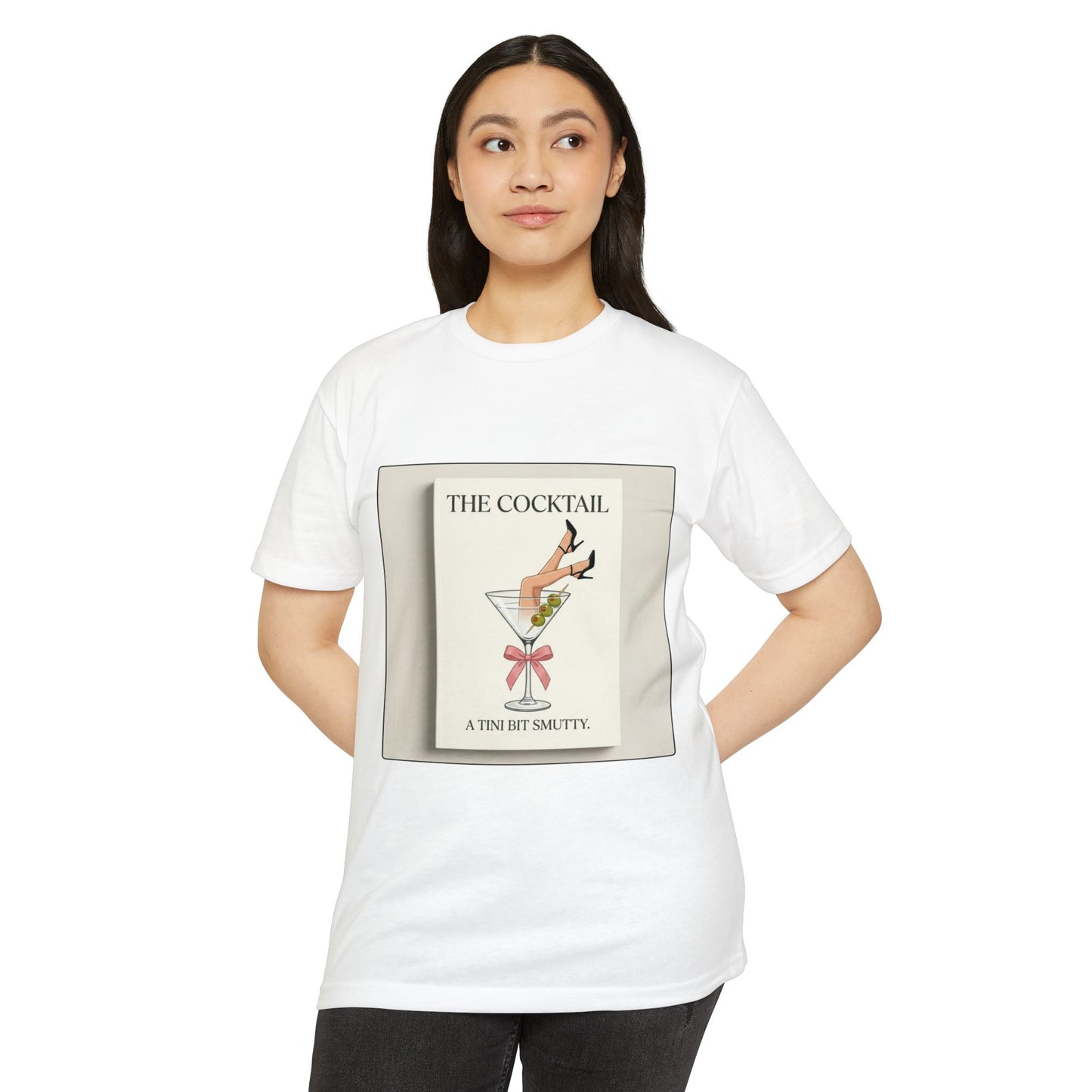 Vintage Cocktail Print "A Tini Bit Smutty” T-shirt