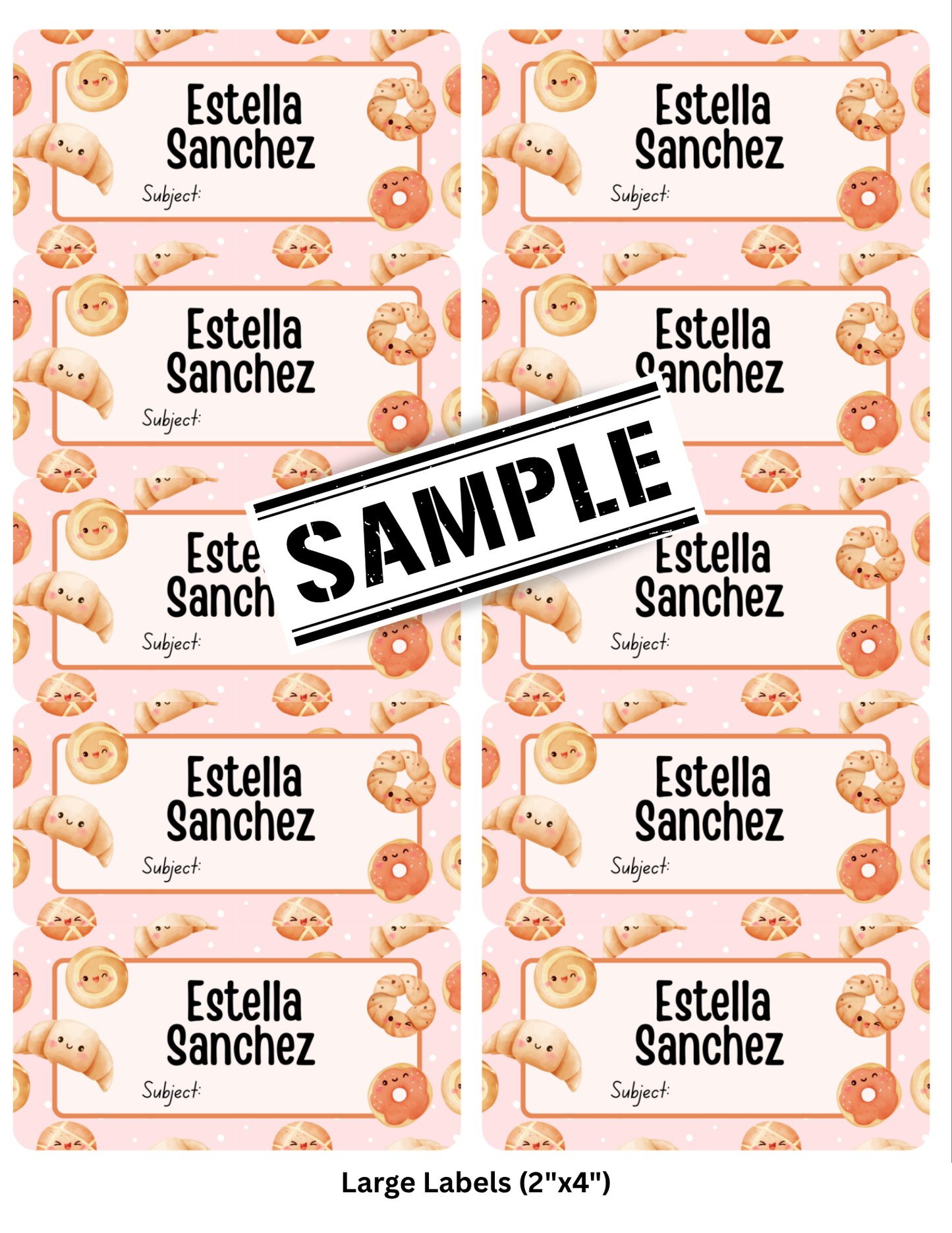 Digital Back-to-School Supply Label Bundle *CUSTOM, ANY THEME*