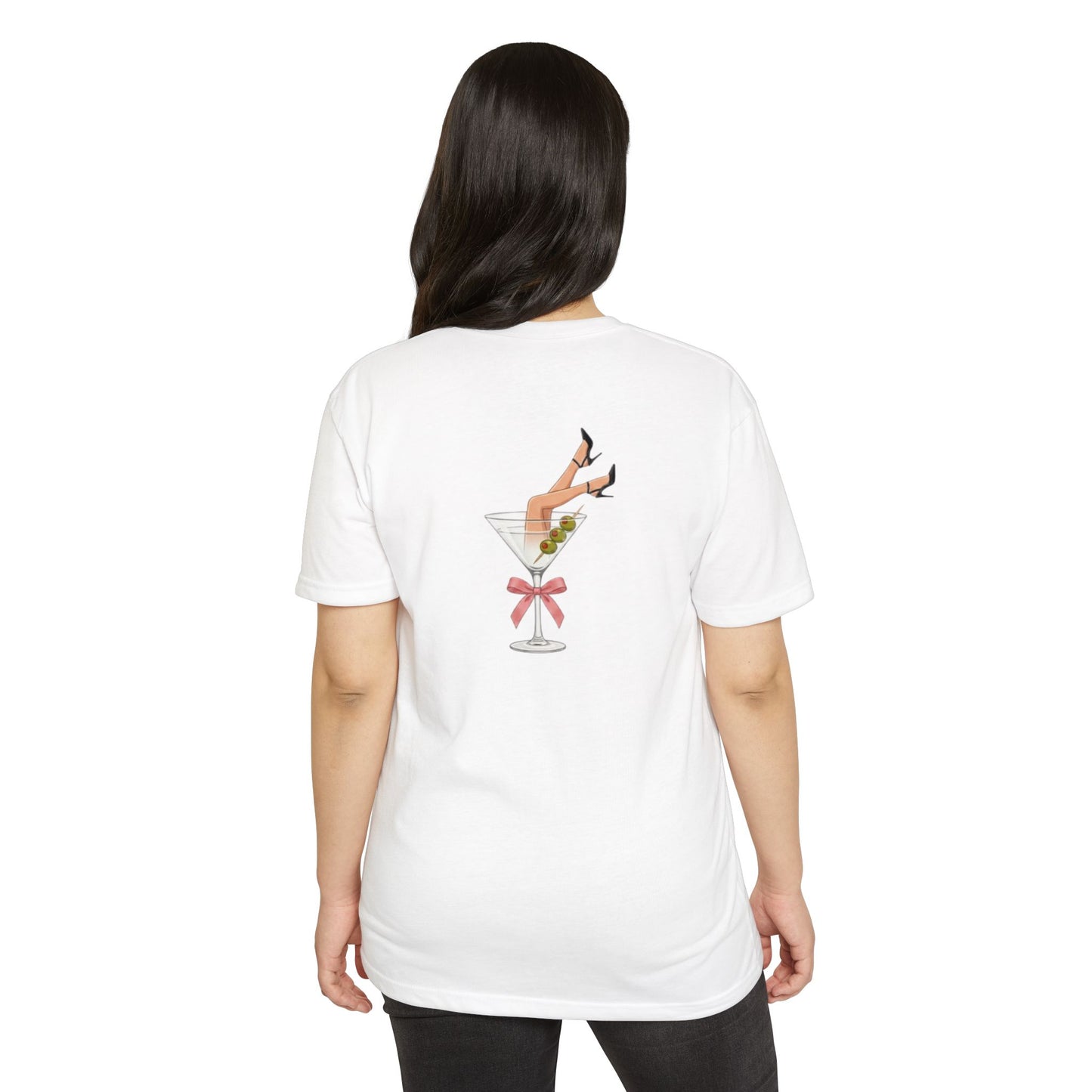 A Tini Bit Smutty Tee - Retro Pinup Martini Graphic T-shirt