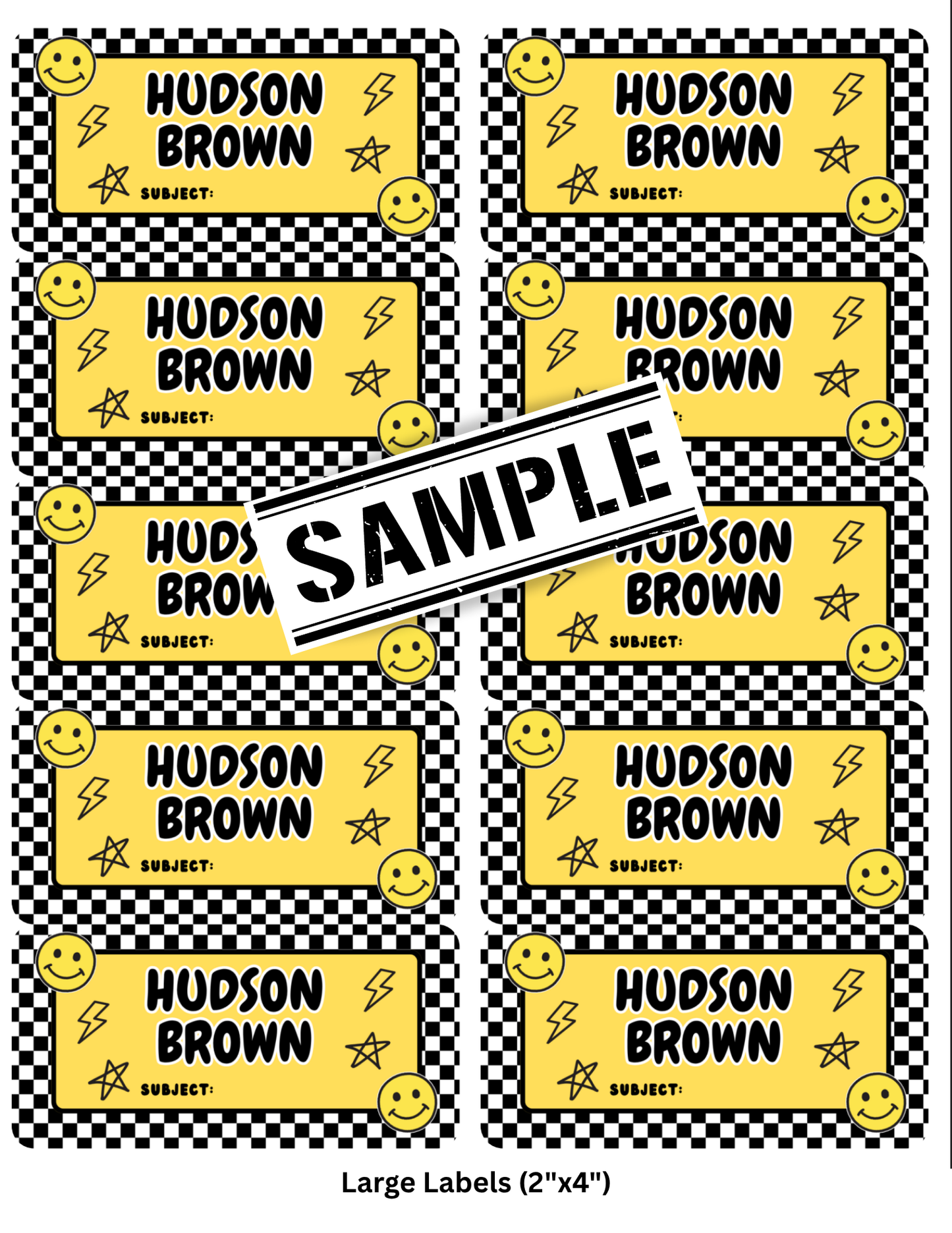 Back-to-School Supply Label Bundle *CUSTOM, ANY THEME*