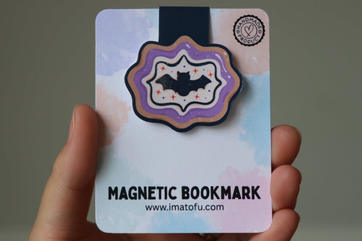 Bat Sugar Cookie Magnetic Bookmark