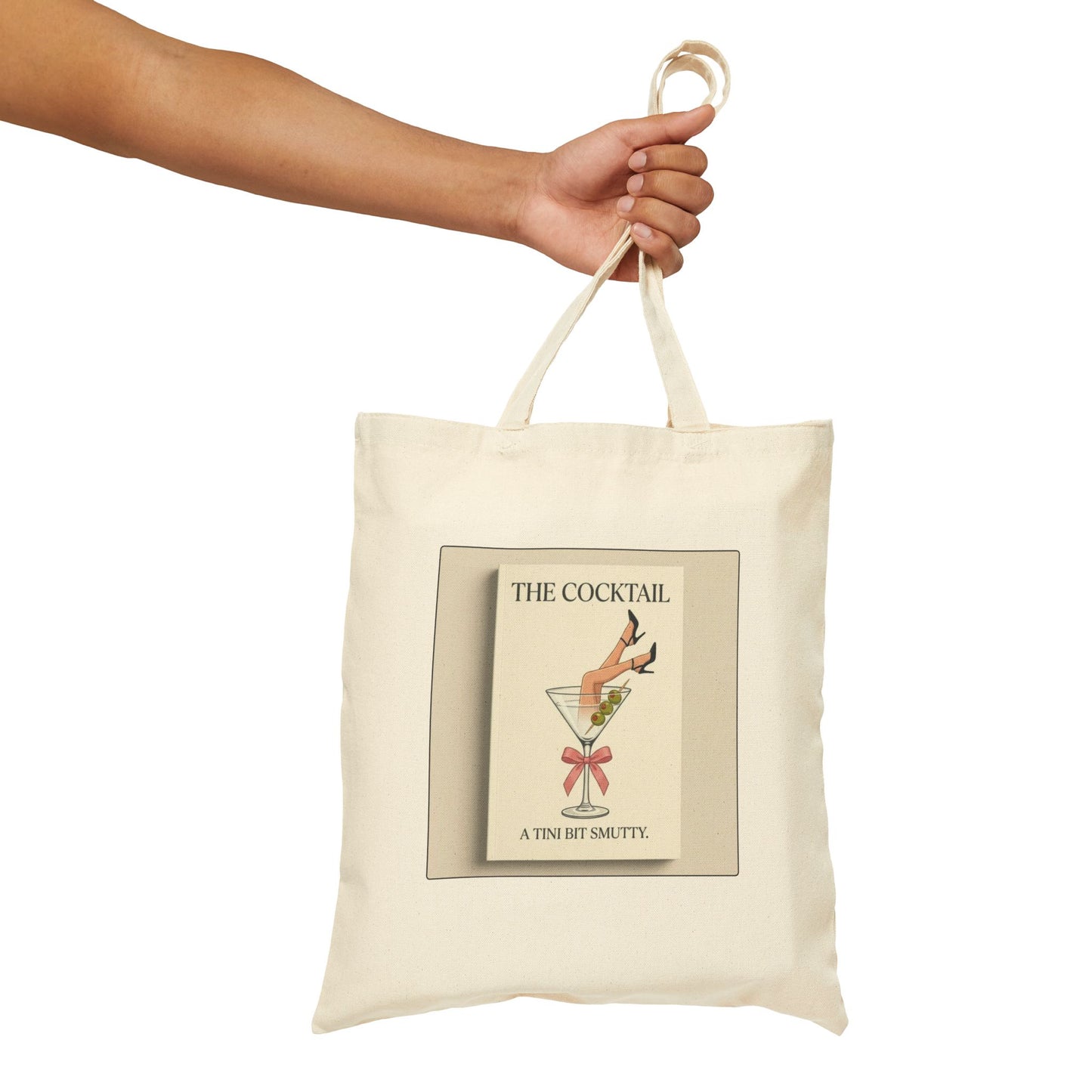 The Cocktail "A Tini Bit Smutty" Canvas Tote Bag
