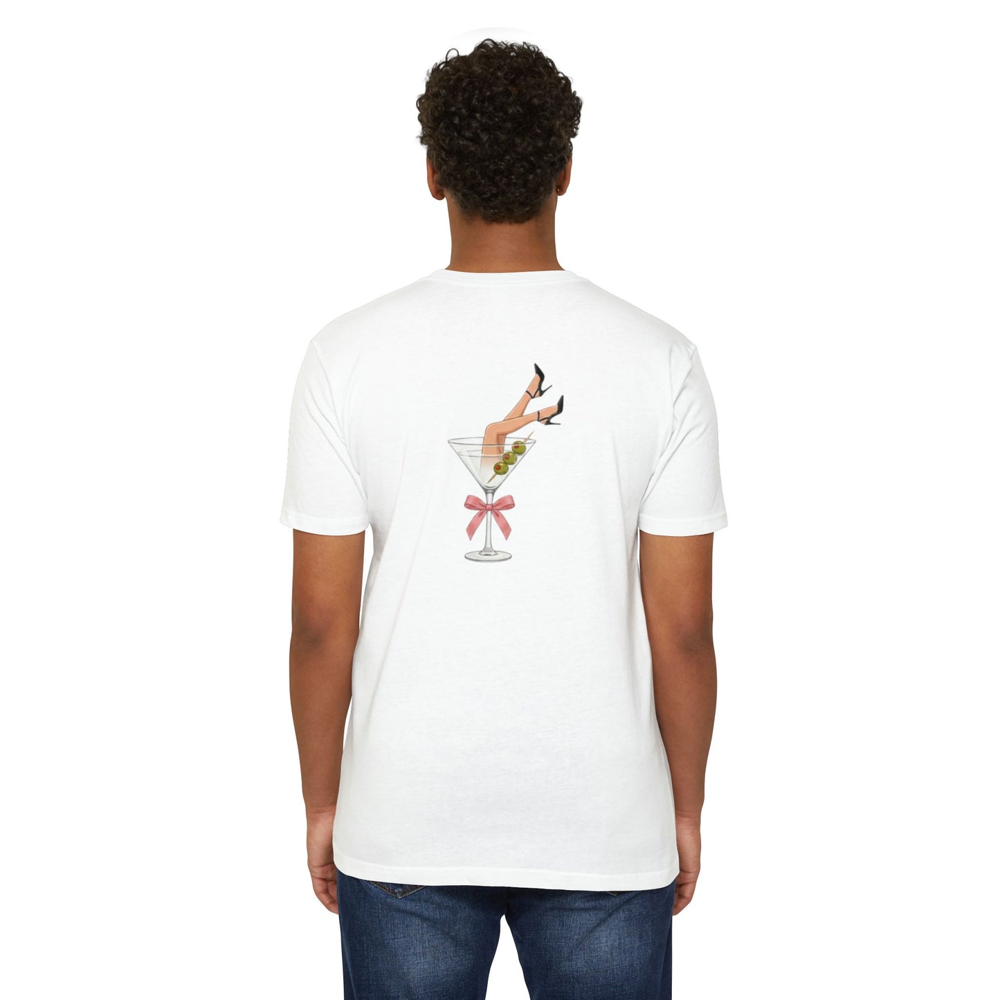A Tini Bit Smutty Tee - Retro Pinup Martini Graphic T-shirt