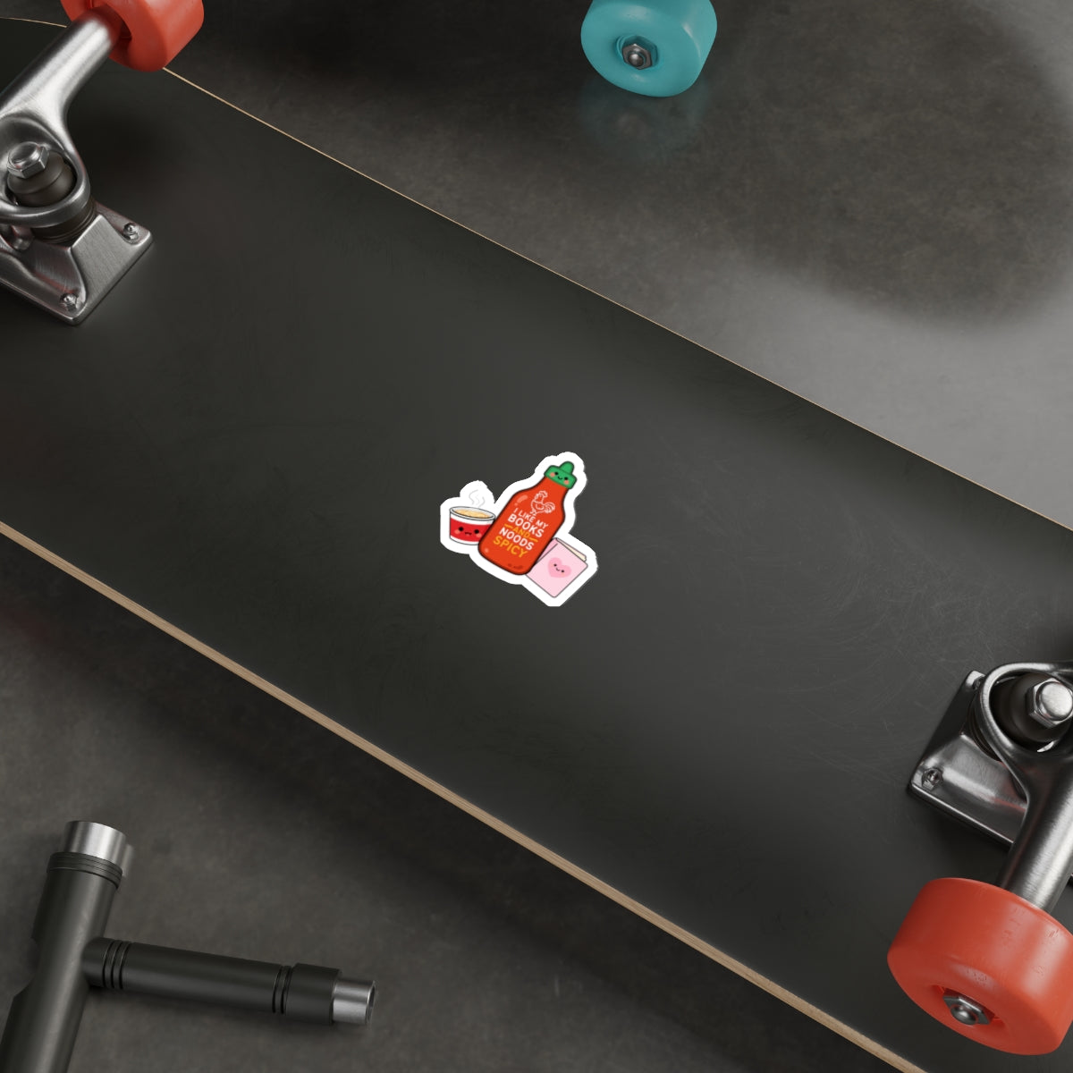 Spicy Kawaii Sticker - "Books & Noods"