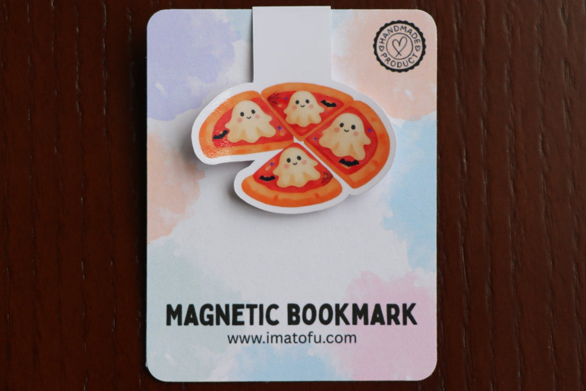 Spooky Slice Pizza Magnetic Bookmark