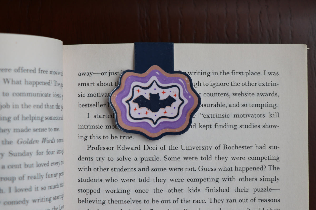 Bat Sugar Cookie Magnetic Bookmark