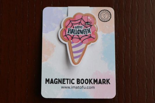 Happy Halloween Cotton Candy Sugar Cookie Magnetic Bookmark