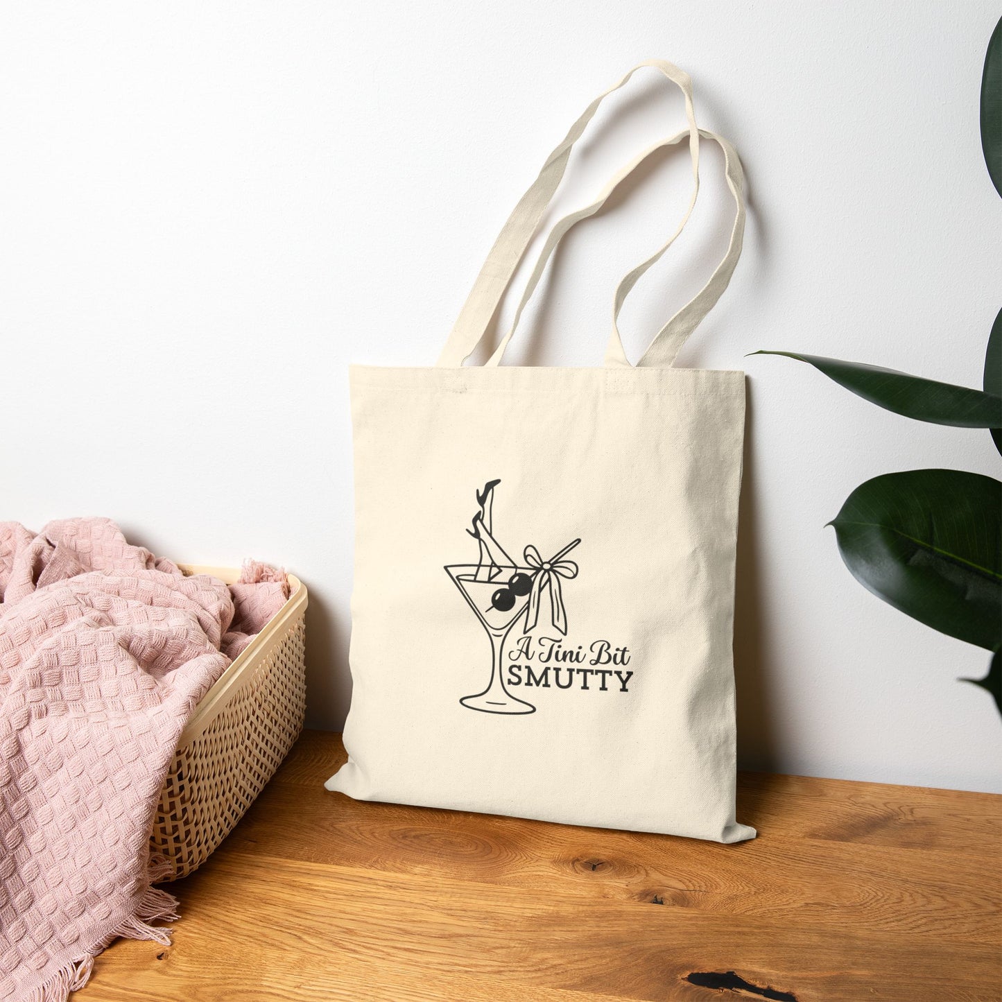 Canvas Tote Bag — "A Tini Bit Smutty" Cocktail