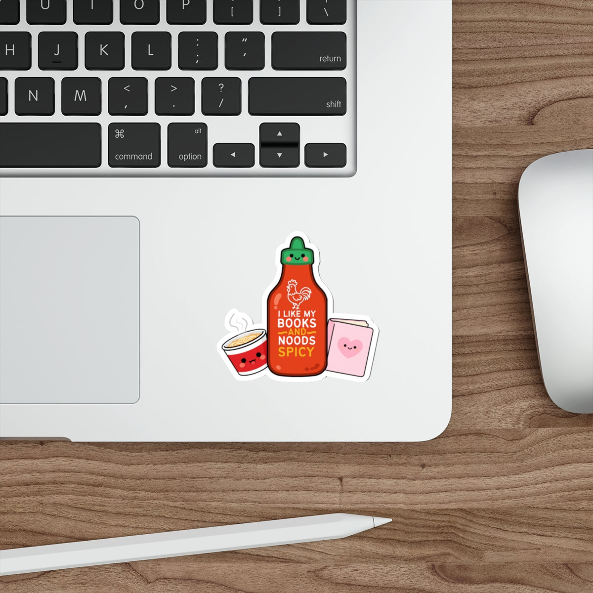 Spicy Kawaii Sticker - "Books & Noods"