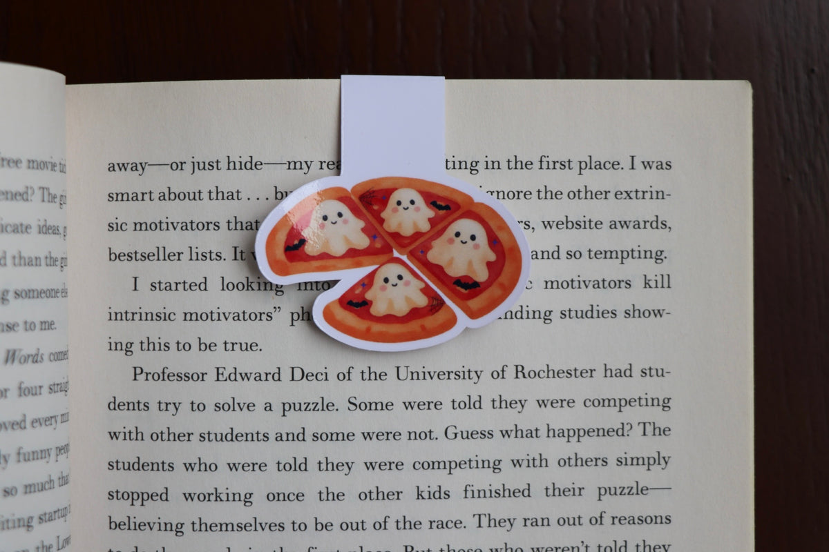 Spooky Slice Pizza Magnetic Bookmark